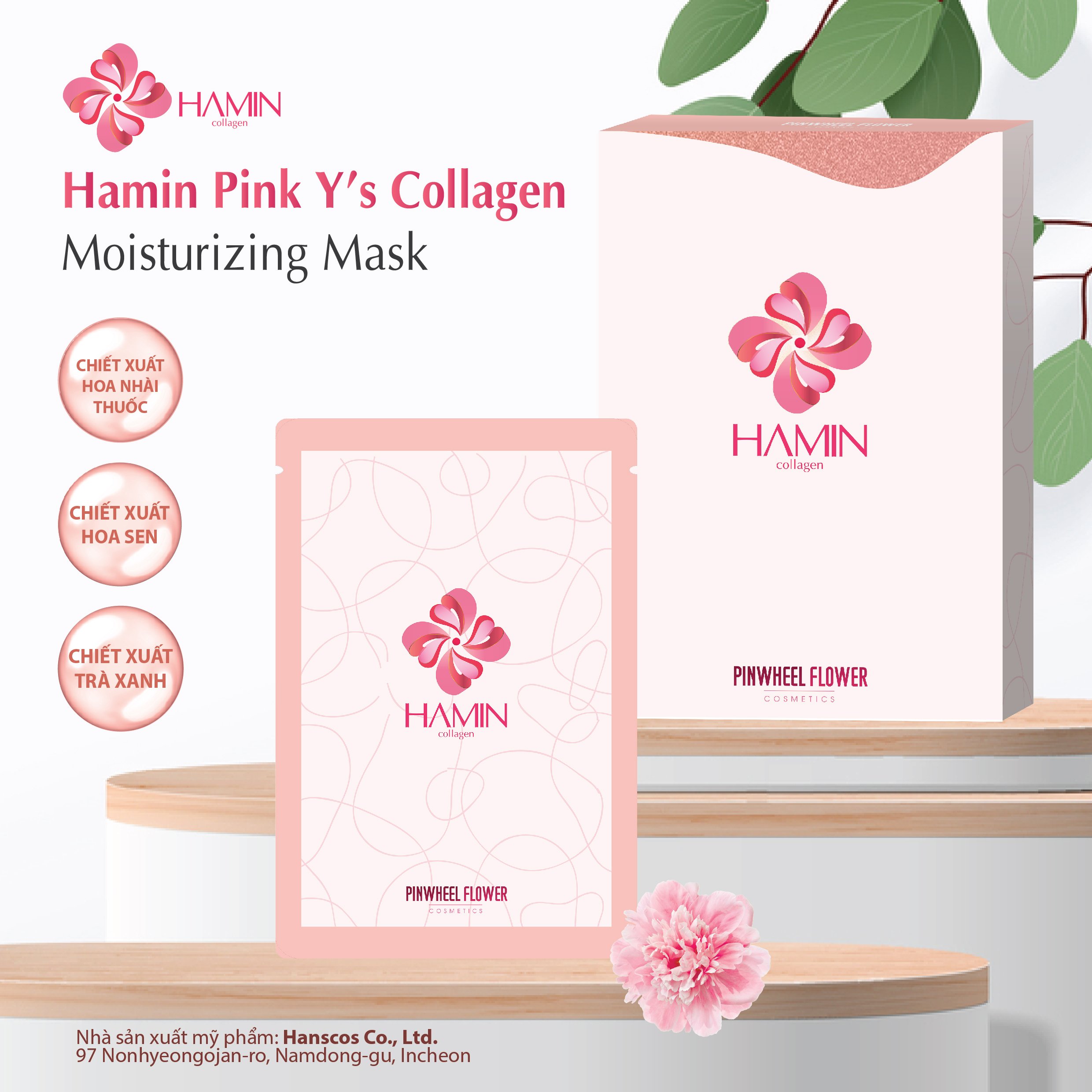 Pinwheel Flower Cosmetic