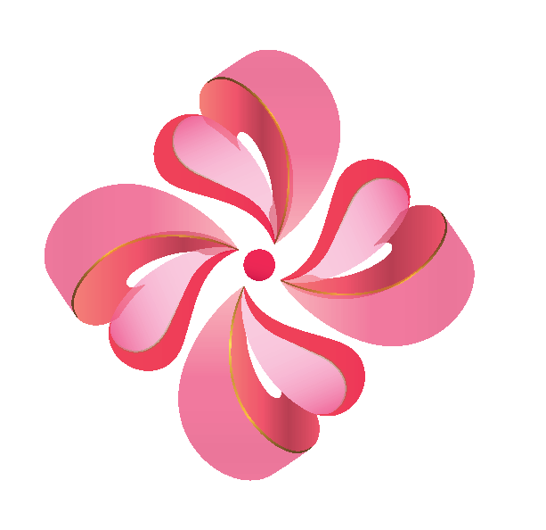 Pinwheel Flower Cosmetic